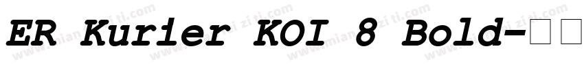 ER Kurier KOI 8 Bold字体转换